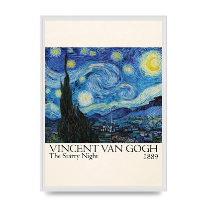 Vincent Van Gogh The Starry Night 1889 Art For The Home - A2 framed