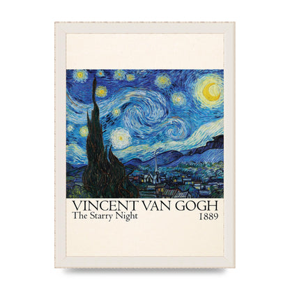 Vincent Van Gogh The Starry Night 1889 Art For The Home - A4 framed