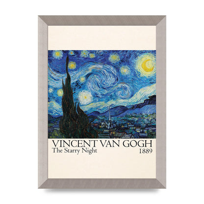 Vincent Van Gogh The Starry Night 1889 Art For The Home - A4 framed