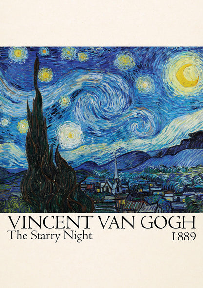 Vincent Van Gogh The Starry Night 1889 Art For The Home - detail
