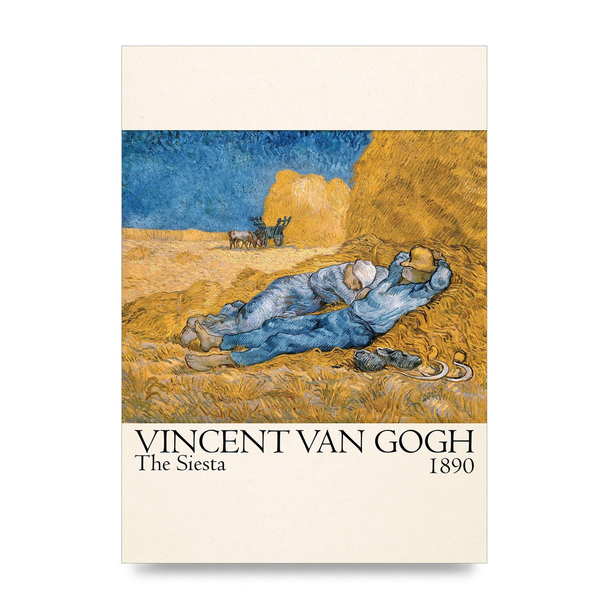 Vincent Van Gogh The Siesta 1890 Printed Poster - unframed print
