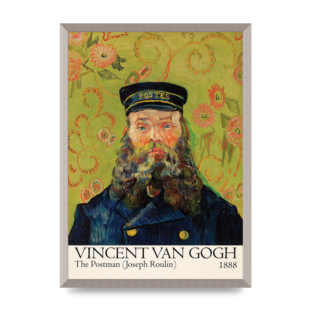 Vincent Van Gogh The Postman Joseph Roulin 1888 Wall Art - A2 framed