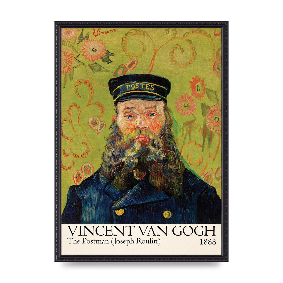 Vincent Van Gogh The Postman Joseph Roulin 1888 Wall Art - A2 framed