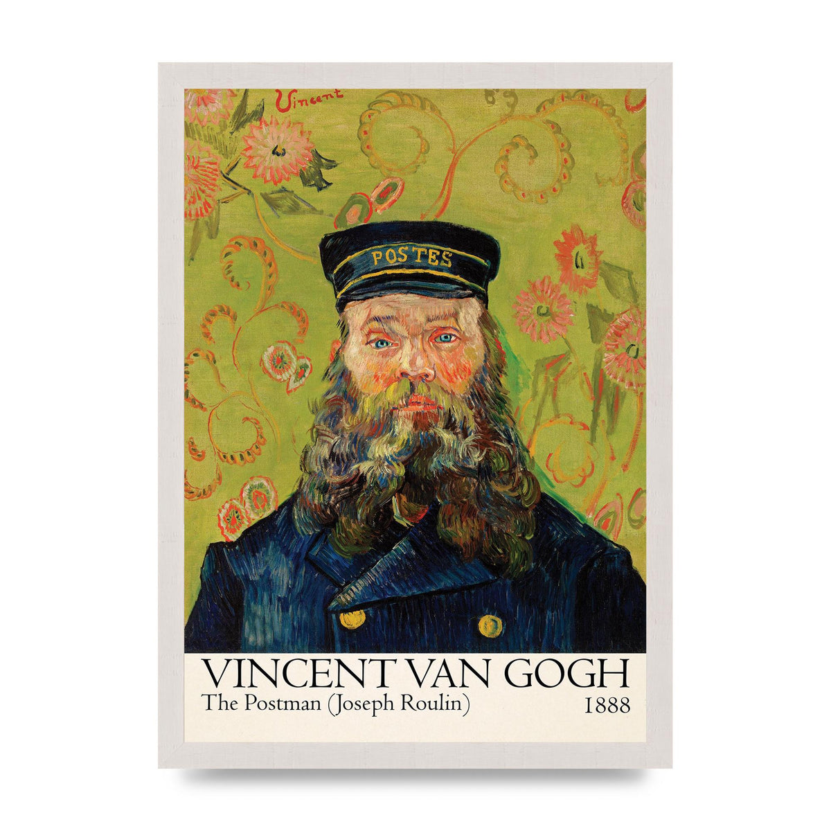 Vincent Van Gogh The Postman Joseph Roulin 1888 Wall Art - A3 framed