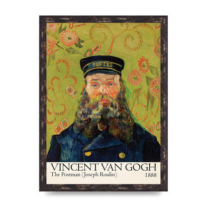 Vincent Van Gogh The Postman Joseph Roulin 1888 Wall Art - A3 framed