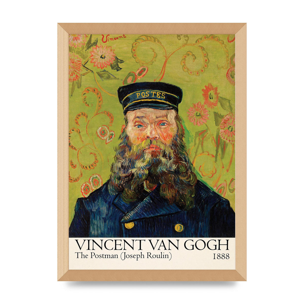 Vincent Van Gogh The Postman Joseph Roulin 1888 Wall Art - A3 framed