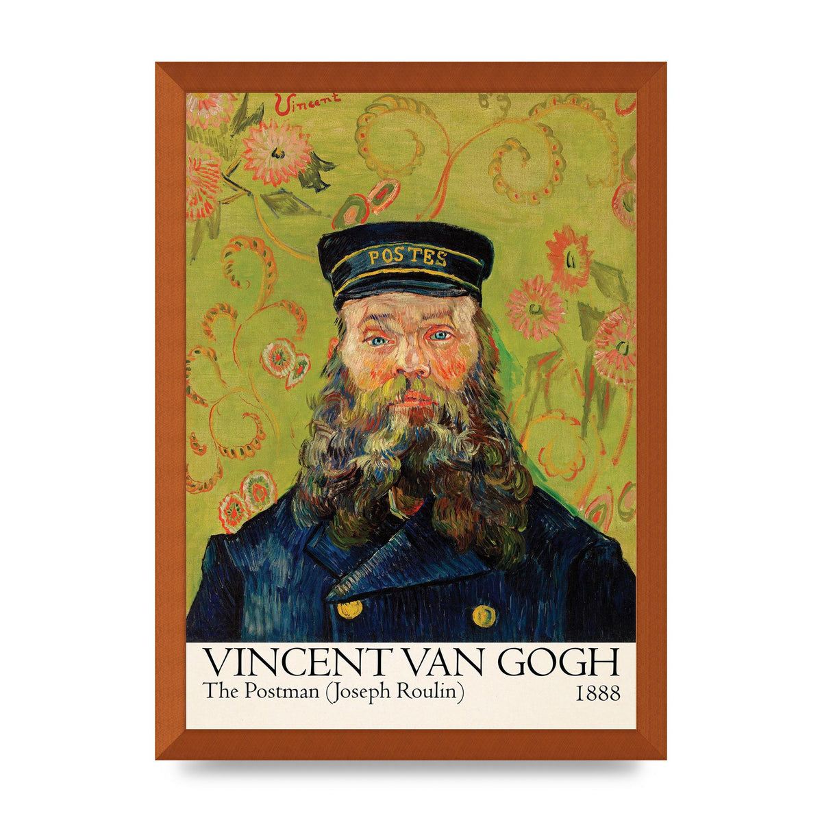 Vincent Van Gogh The Postman Joseph Roulin 1888 Wall Art - A3 framed