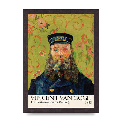 Vincent Van Gogh The Postman Joseph Roulin 1888 Wall Art - A4 framed