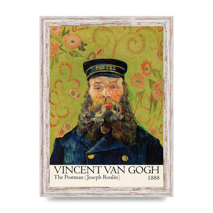 Vincent Van Gogh The Postman Joseph Roulin 1888 Wall Art - A4 framed