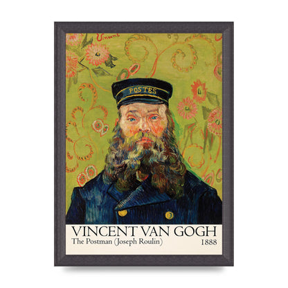 Vincent Van Gogh The Postman Joseph Roulin 1888 Wall Art - A4 framed