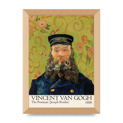 Vincent Van Gogh The Postman Joseph Roulin 1888 Wall Art - A4 framed