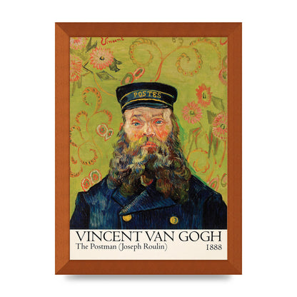Vincent Van Gogh The Postman Joseph Roulin 1888 Wall Art - A4 framed