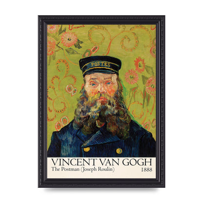 Vincent Van Gogh The Postman Joseph Roulin 1888 Wall Art - A4 framed