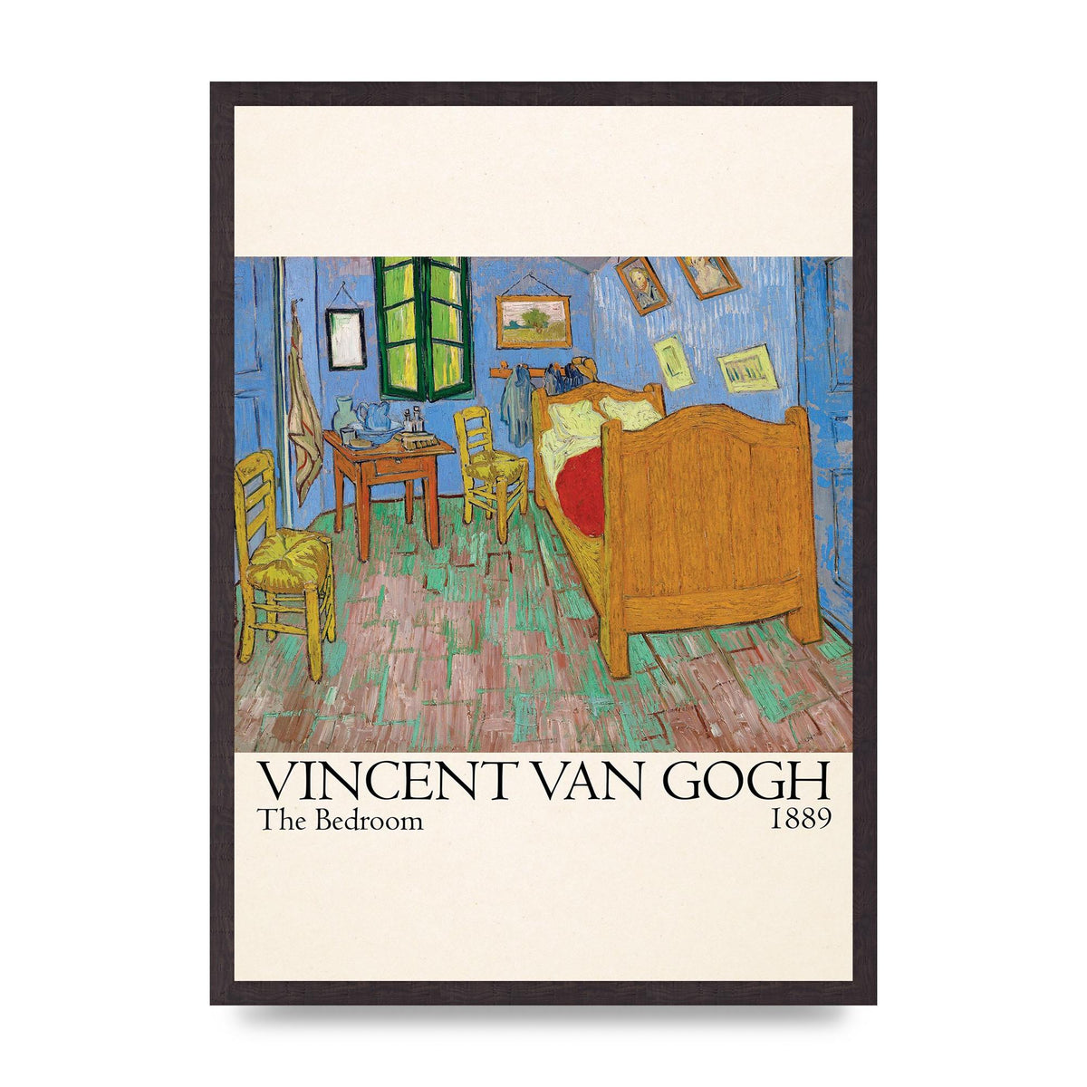 Vincent Van Gogh The Bedroom 1889 Art For The Home - A2 framed