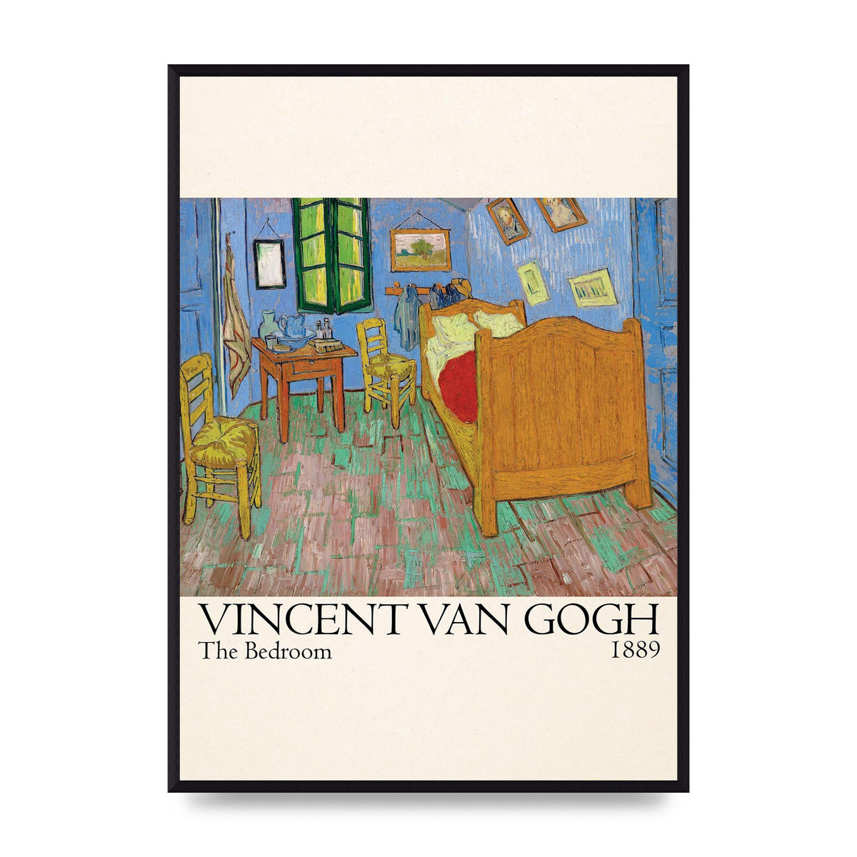 Vincent Van Gogh The Bedroom 1889 Art For The Home - A2 framed