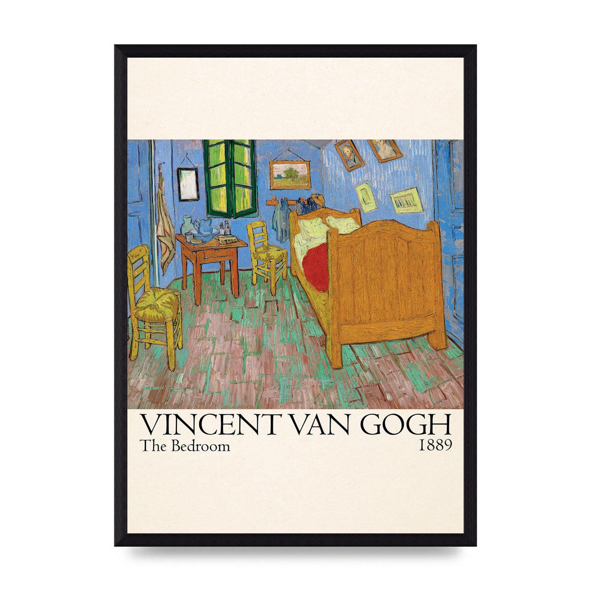Vincent Van Gogh The Bedroom 1889 Art For The Home - A3 framed