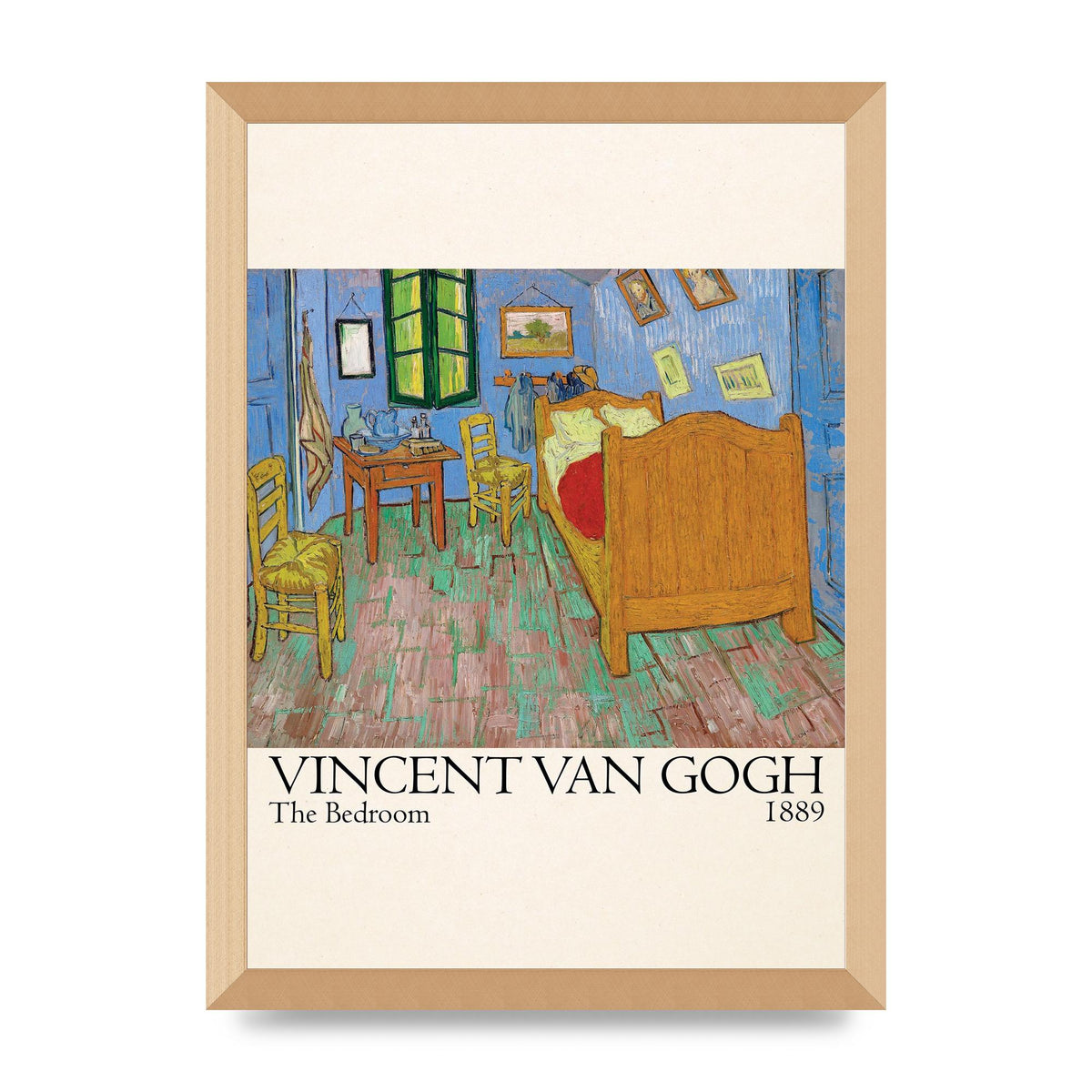 Vincent Van Gogh The Bedroom 1889 Art For The Home - A3 framed
