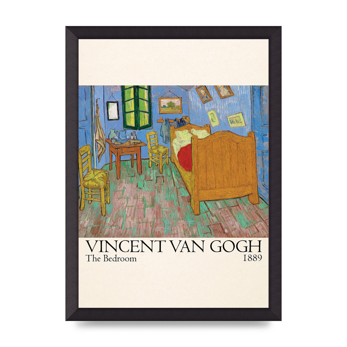 Vincent Van Gogh The Bedroom 1889 Art For The Home - A3 framed