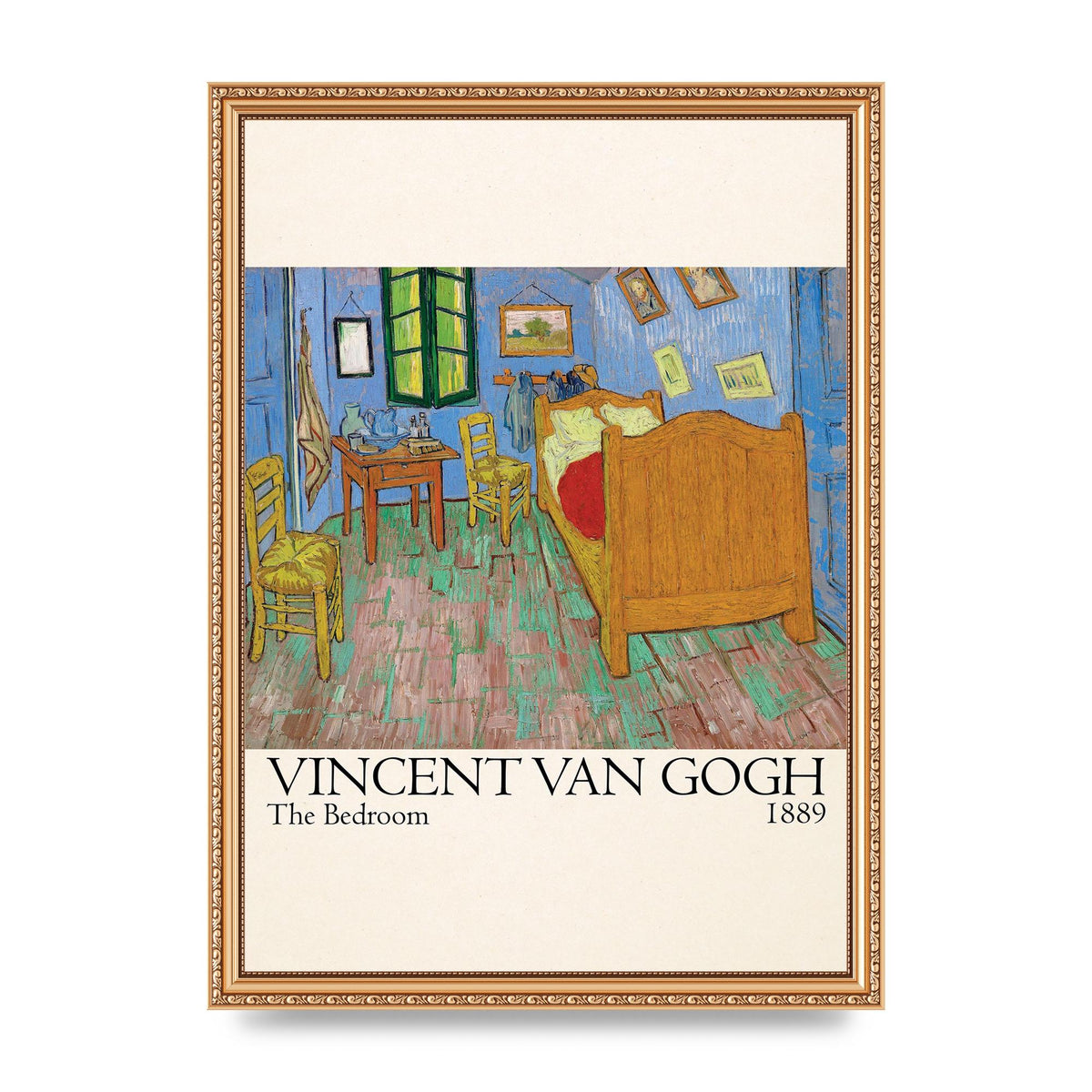 Vincent Van Gogh The Bedroom 1889 Art For The Home - A3 framed