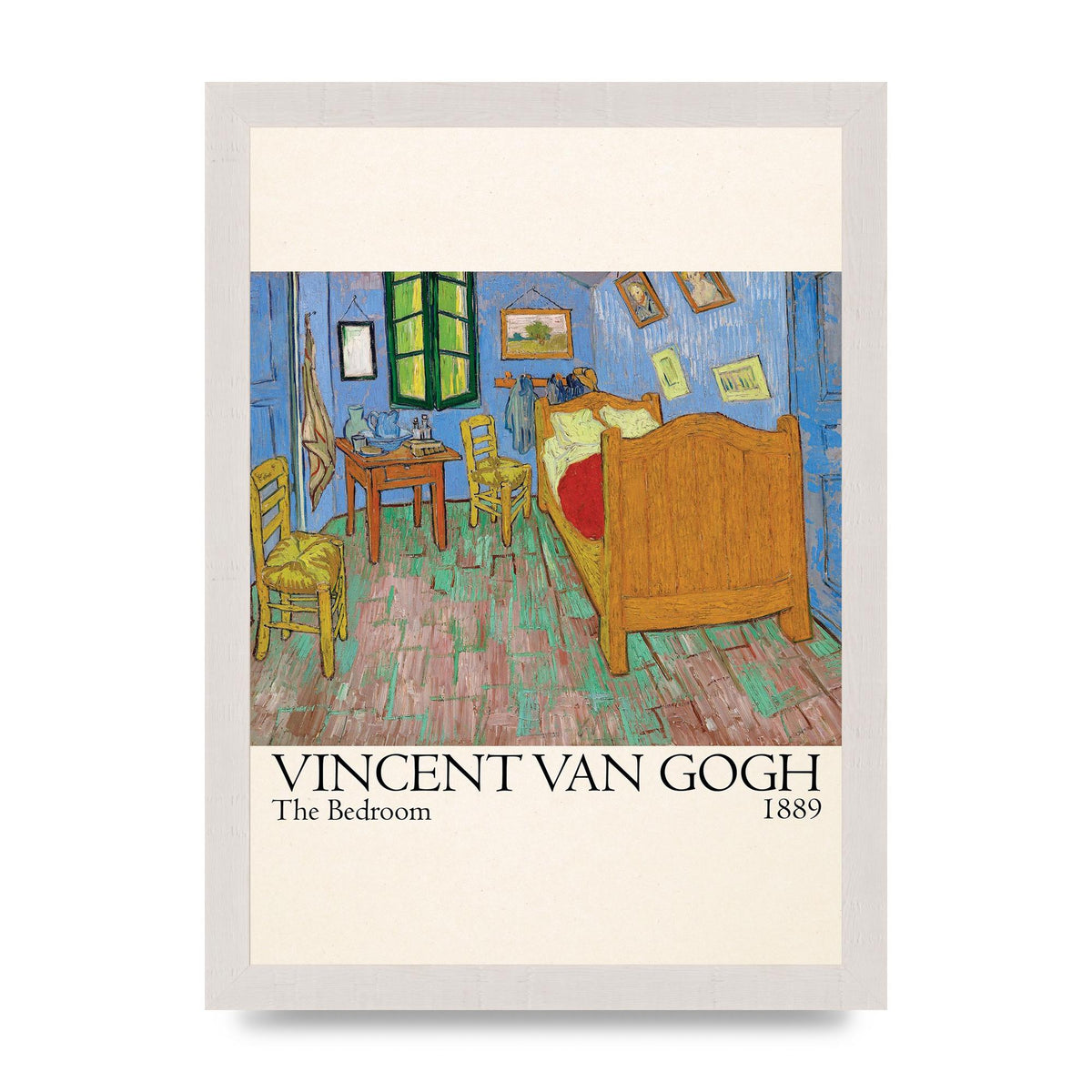 Vincent Van Gogh The Bedroom 1889 Art For The Home - A4 framed