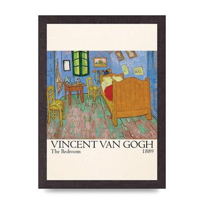 Vincent Van Gogh The Bedroom 1889 Art For The Home - A4 framed