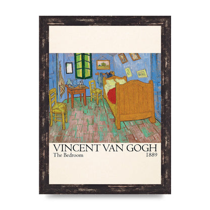 Vincent Van Gogh The Bedroom 1889 Art For The Home - A4 framed