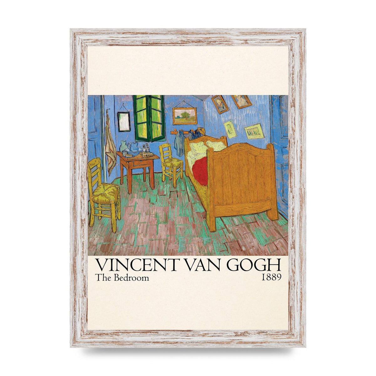 Vincent Van Gogh The Bedroom 1889 Art For The Home - A4 framed