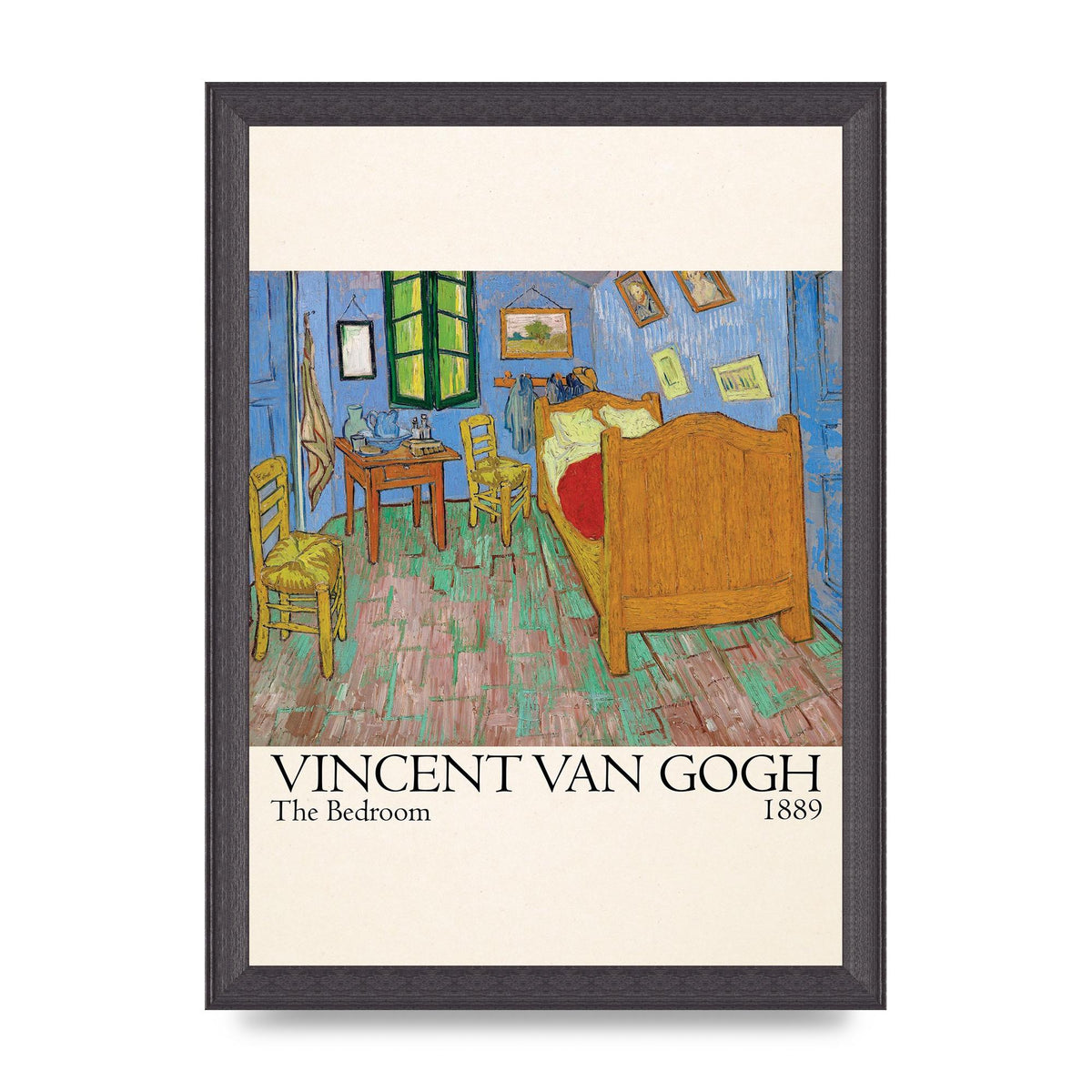 Vincent Van Gogh The Bedroom 1889 Art For The Home - A4 framed