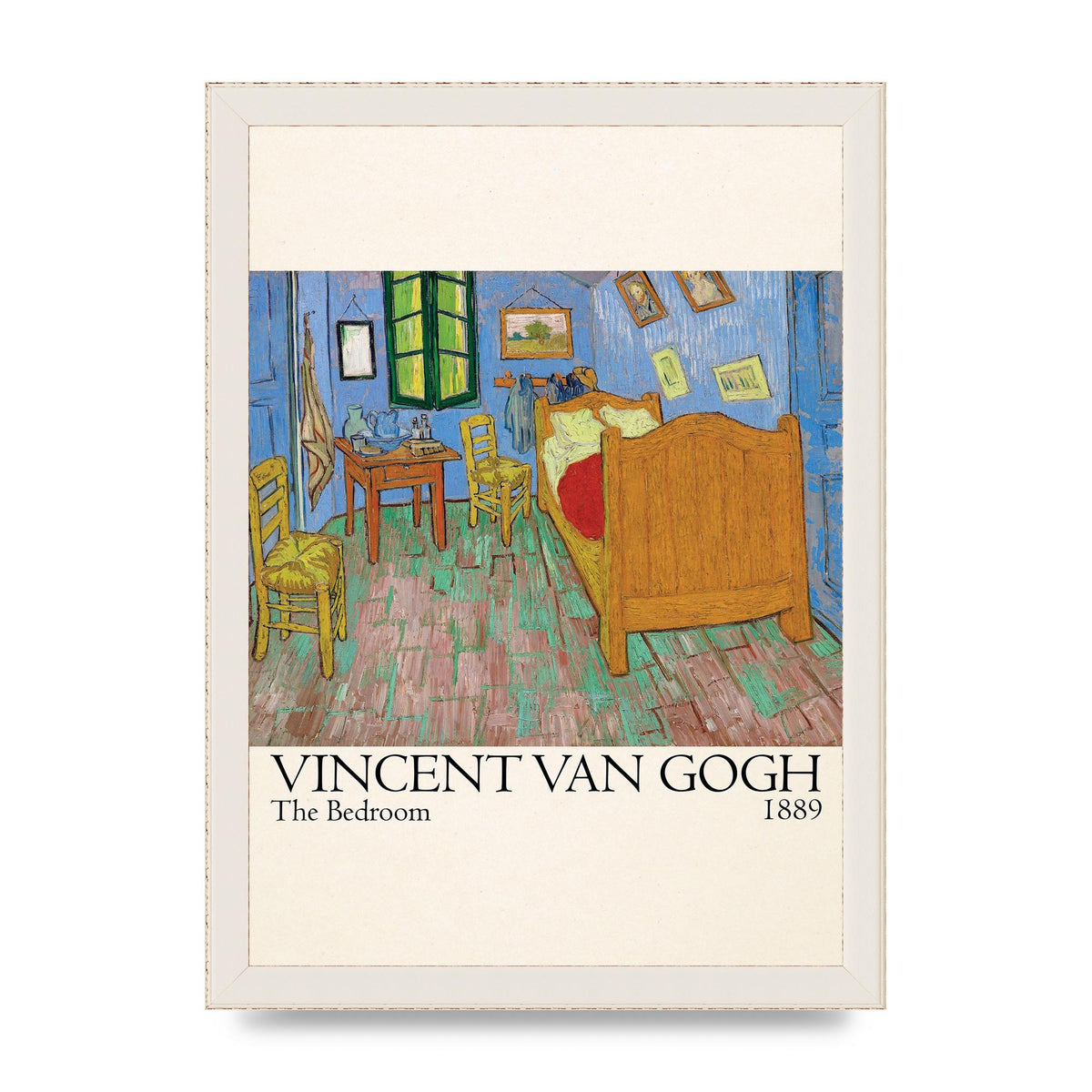Vincent Van Gogh The Bedroom 1889 Art For The Home - A4 framed