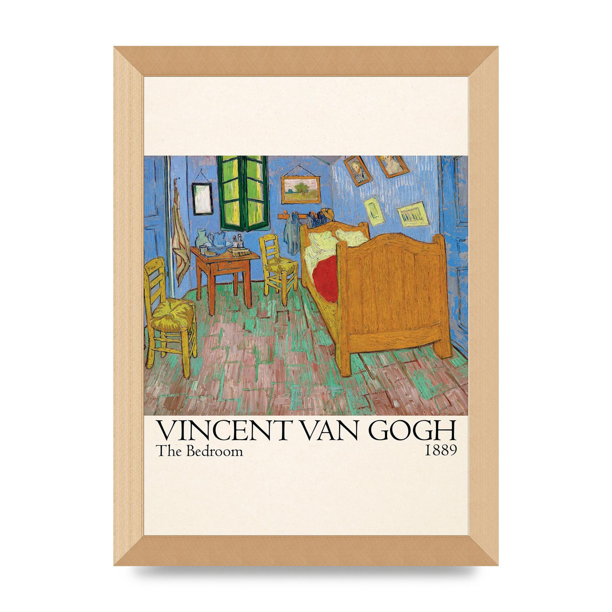 Vincent Van Gogh The Bedroom 1889 Art For The Home - A4 framed