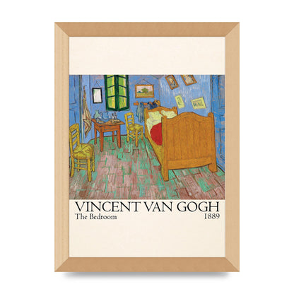 Vincent Van Gogh The Bedroom 1889 Art For The Home - A4 framed