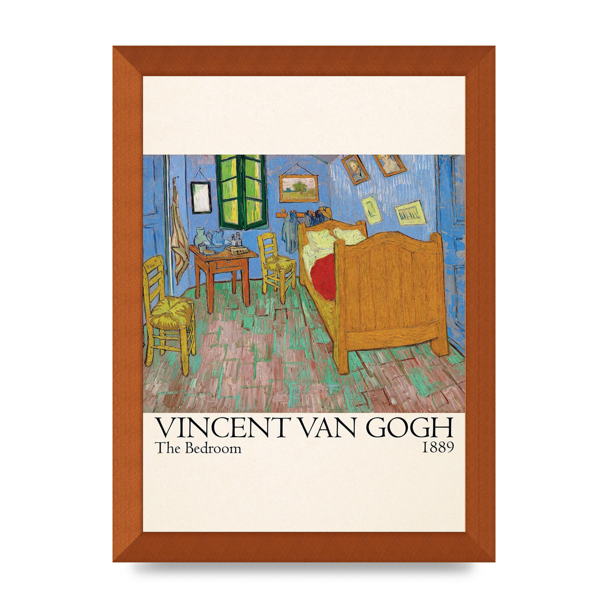 Vincent Van Gogh The Bedroom 1889 Art For The Home - A4 framed