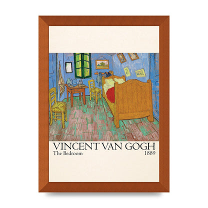 Vincent Van Gogh The Bedroom 1889 Art For The Home - A4 framed