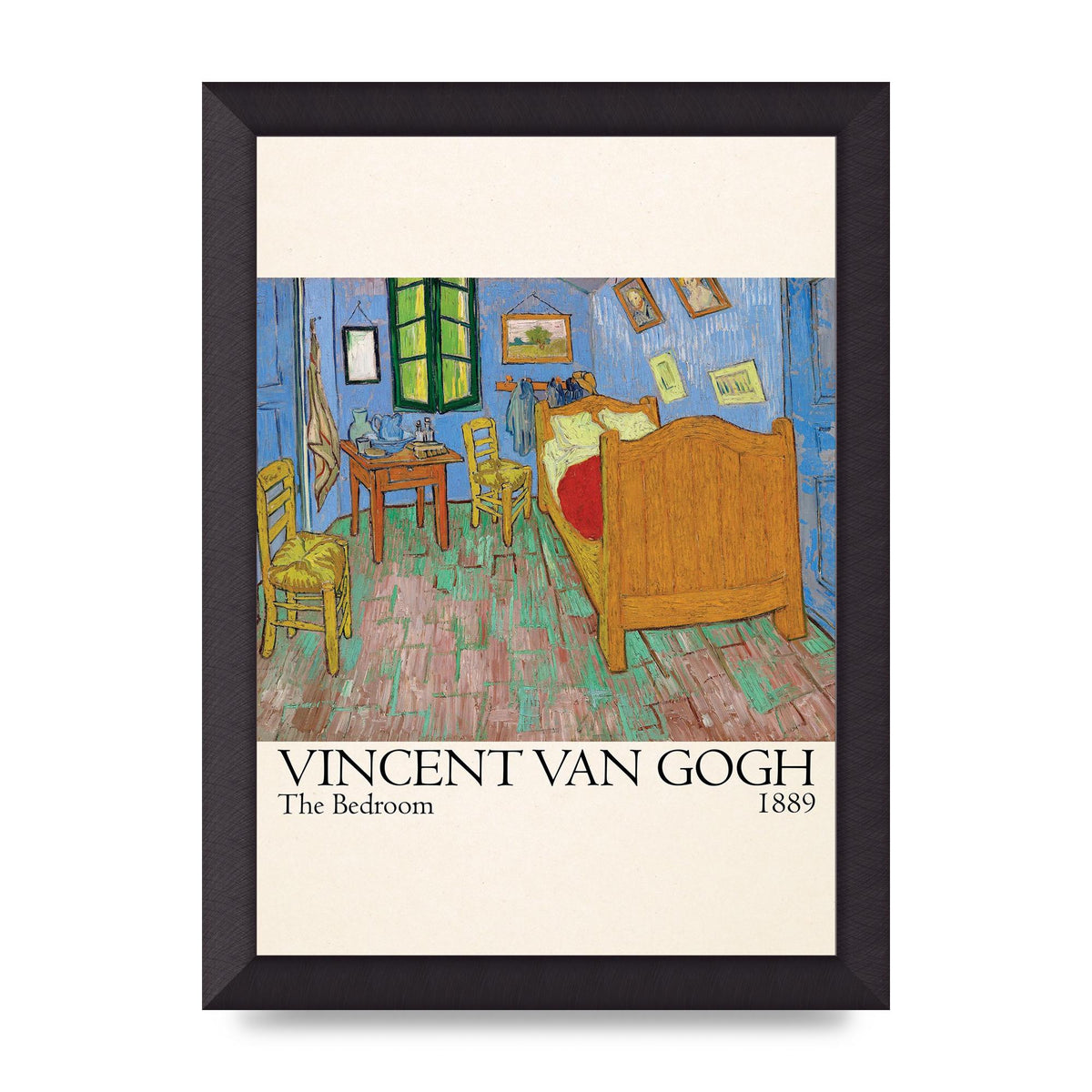 Vincent Van Gogh The Bedroom 1889 Art For The Home - A4 framed