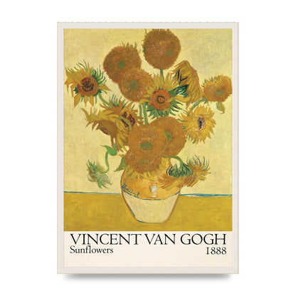 Vincent Van Gogh Sunflowers 1888 Printed Poster - A2 framed