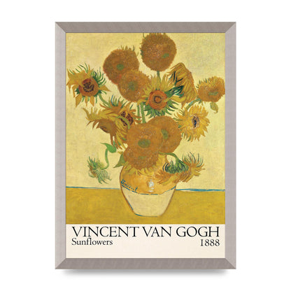 Vincent Van Gogh Sunflowers 1888 Printed Poster - A3 framed