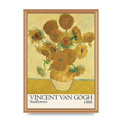 Vincent Van Gogh Sunflowers 1888 Printed Poster - A3 framed