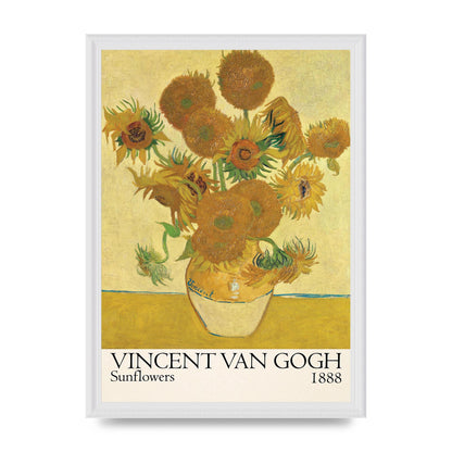 Vincent Van Gogh Sunflowers 1888 Printed Poster - A3 framed