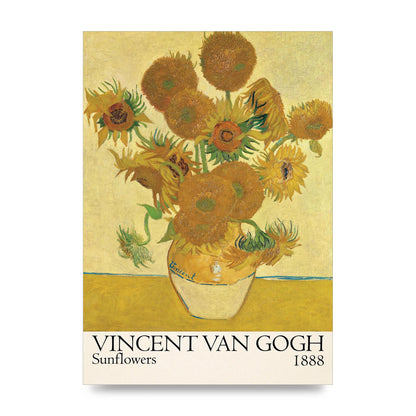 Vincent Van Gogh Sunflowers 1888 Printed Poster - unframed print