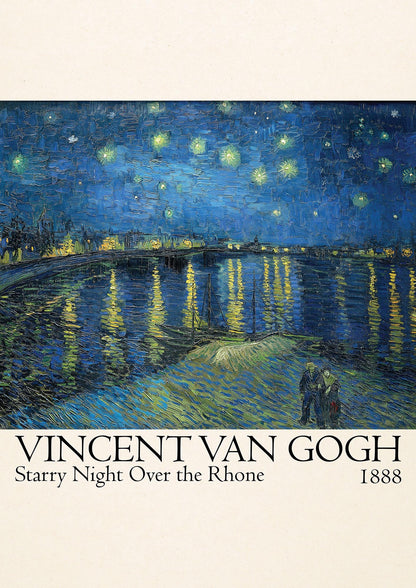 Vincent Van Gogh Starry Night Over The Rhone 1888 Wall Art - detail