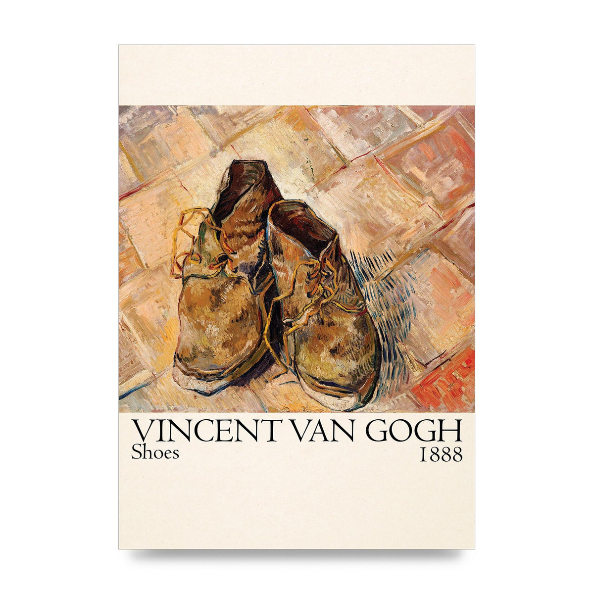 Vincent Van Gogh Shoes 1888 Printed Poster - unframed print