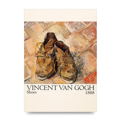 Vincent Van Gogh Shoes 1888 Printed Poster - unframed print