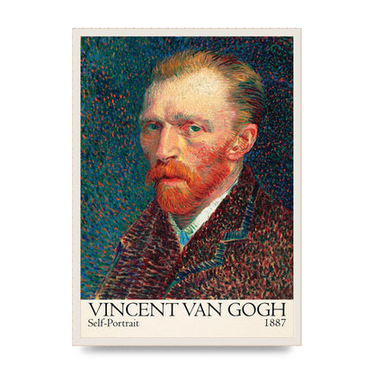 Vincent Van Gogh Self Portrait 1887 Wall Art - A2 framed