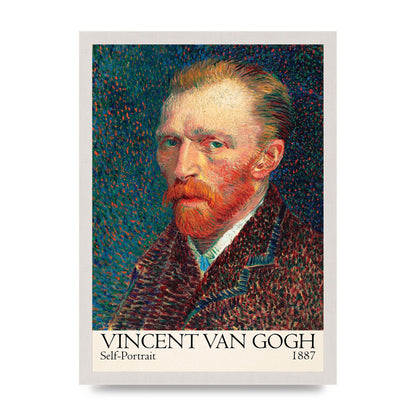 Vincent Van Gogh Self Portrait 1887 Wall Art - A3 framed