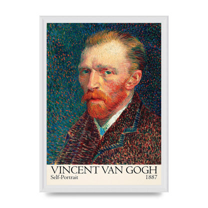 Vincent Van Gogh Self Portrait 1887 Wall Art - A3 framed
