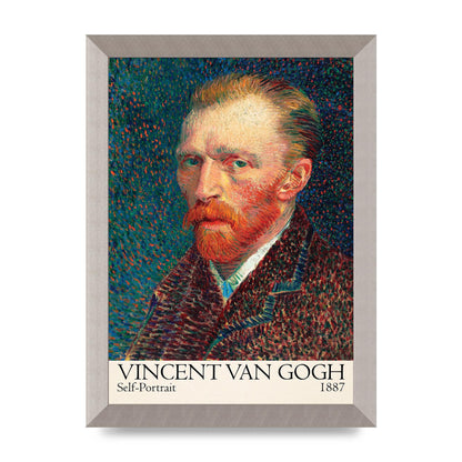 Vincent Van Gogh Self Portrait 1887 Wall Art - A4 framed