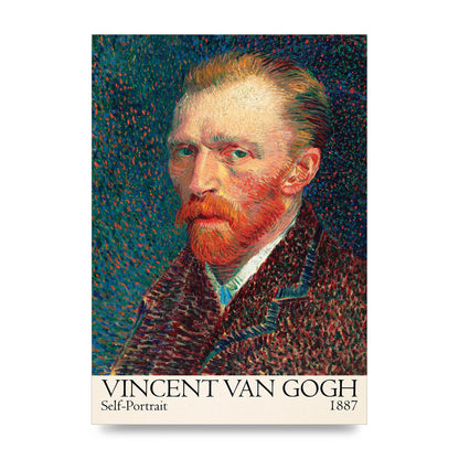 Vincent Van Gogh Self Portrait 1887 Wall Art - unframed print