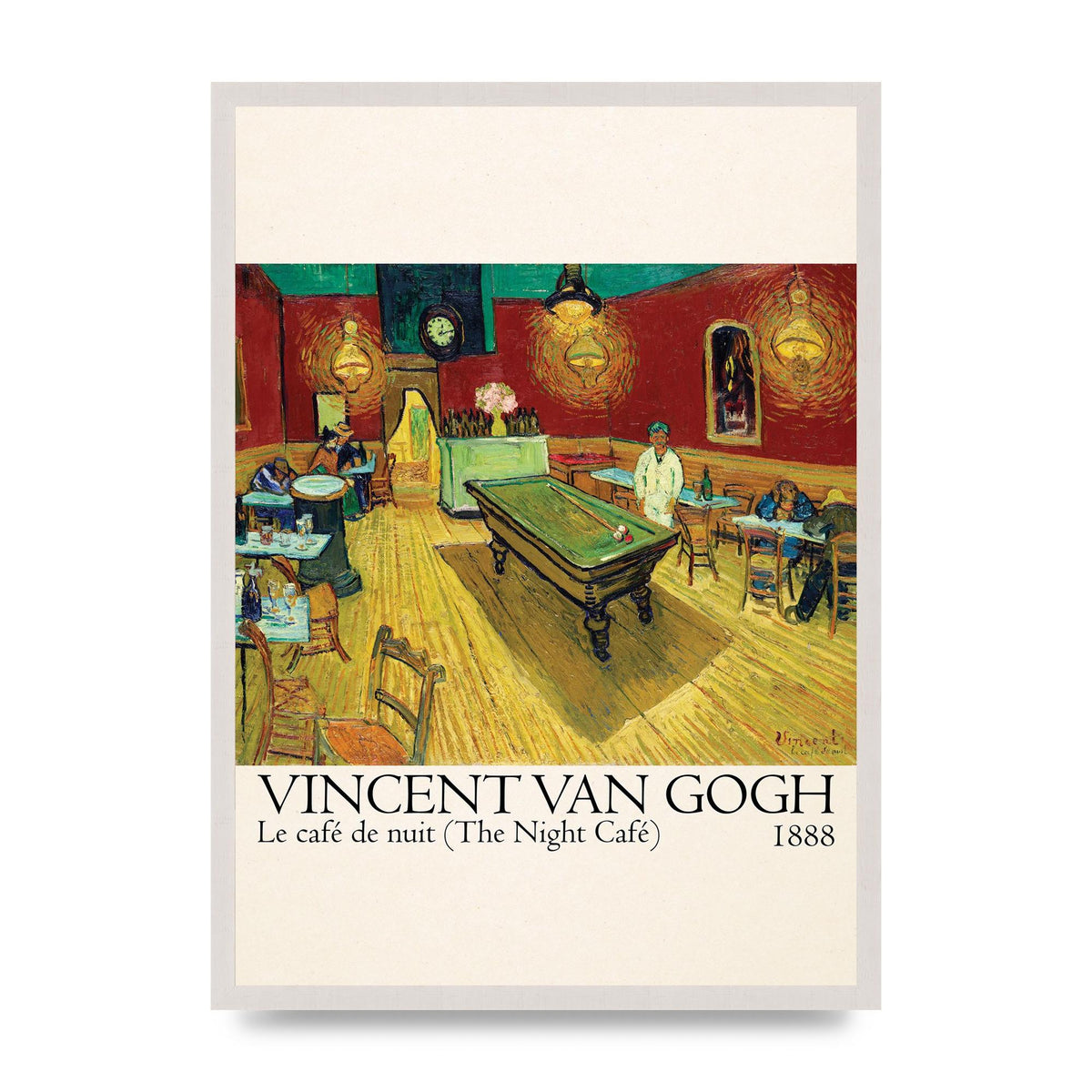 Vincent Van Gogh Le Cafe De Nuit The Night Cafe 1888 Art For The Home - A2 framed