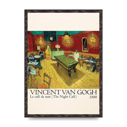 Vincent Van Gogh Le Cafe De Nuit The Night Cafe 1888 Art For The Home - A2 framed
