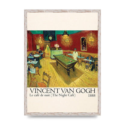 Vincent Van Gogh Le Cafe De Nuit The Night Cafe 1888 Art For The Home - A2 framed